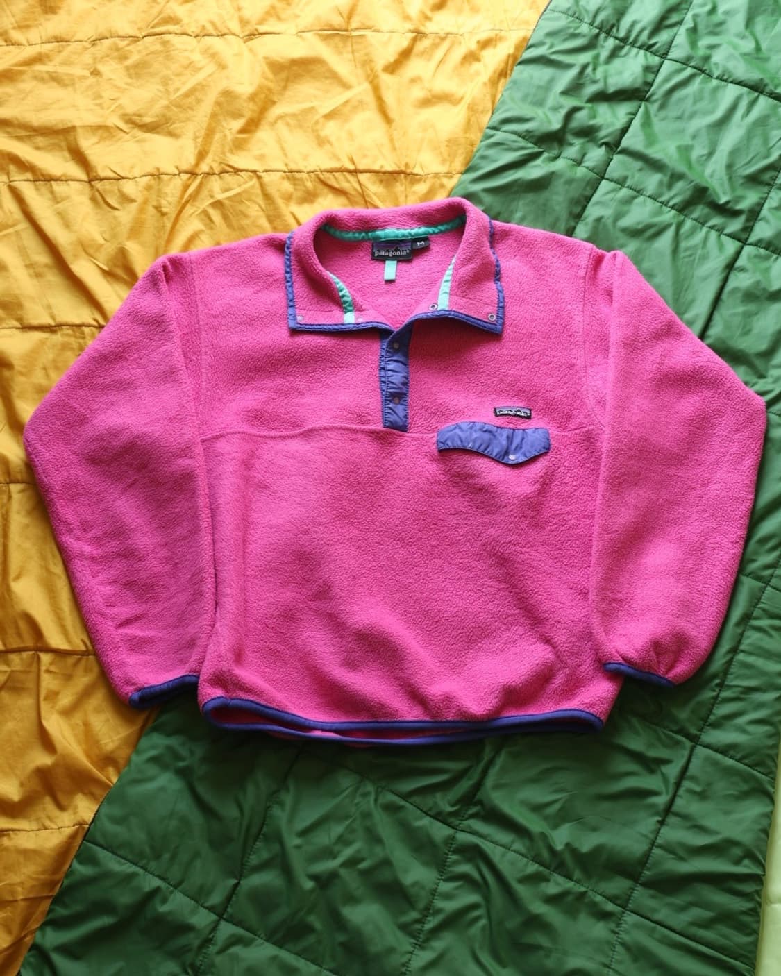 파타고니아 90s 빈티지 신칠라 스냅티 플리스 핑크 상품이미지1