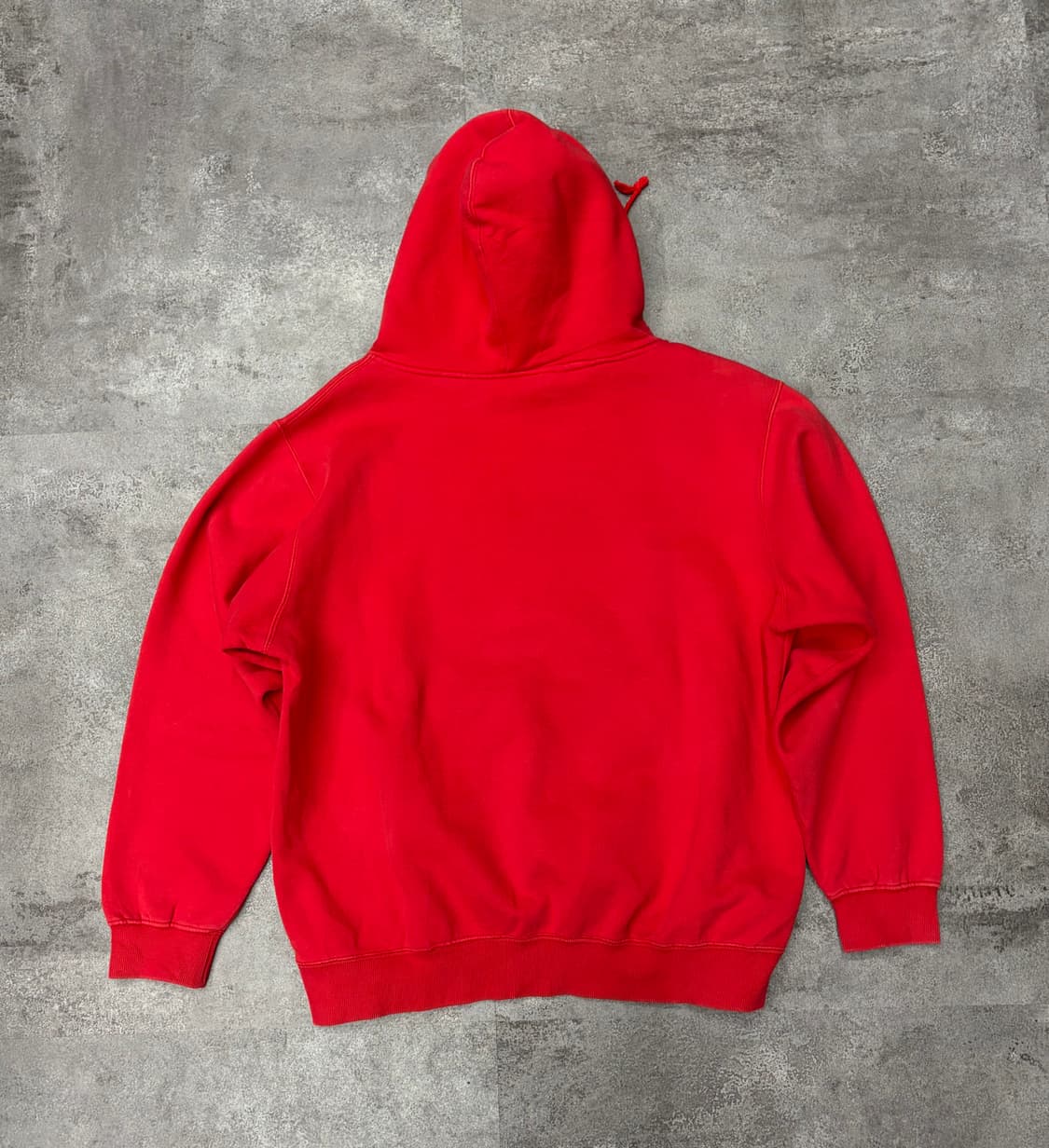 90s 스투시 레드 후드티 로고 프린팅 상품이미지5