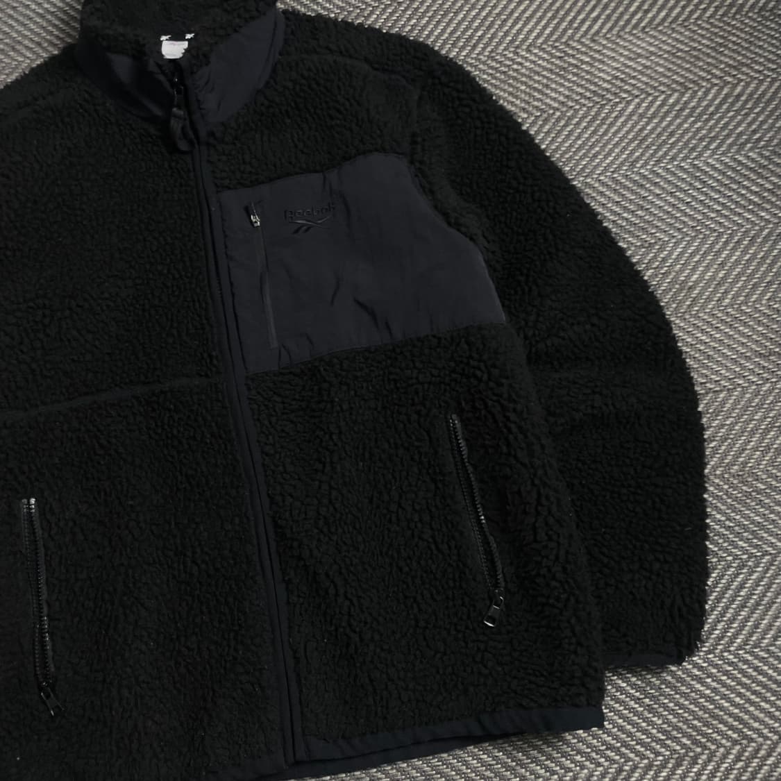 00s 리복 쉐르파 플리스 자켓 블랙o 4917 상품이미지2