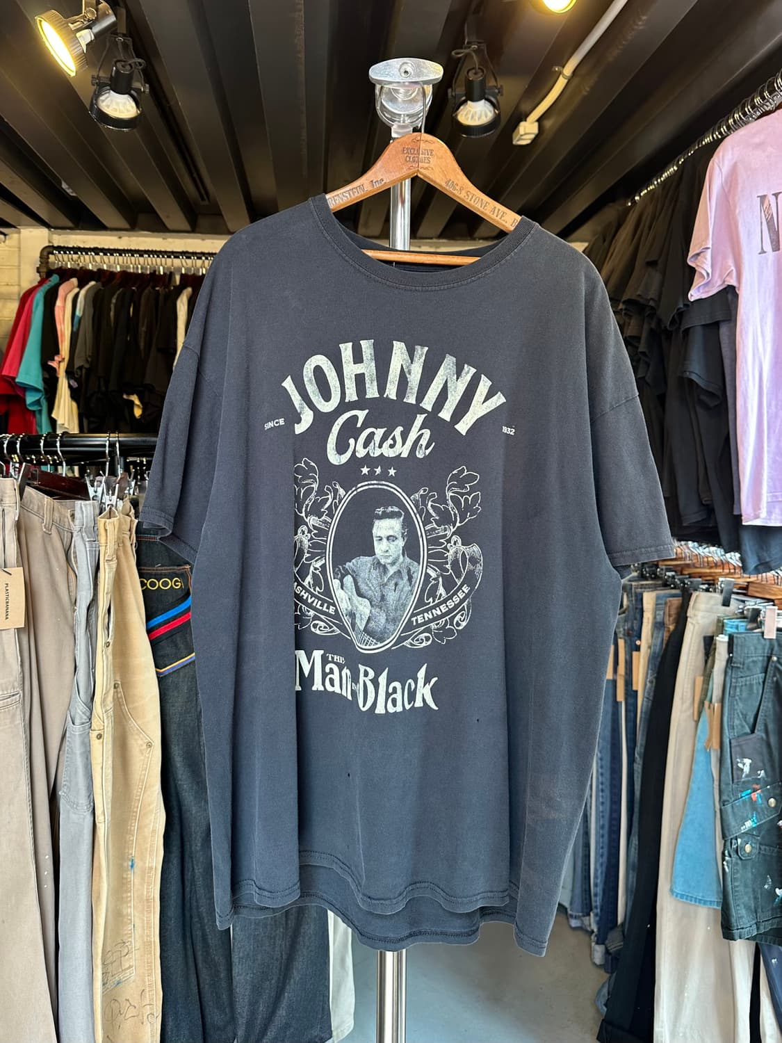 조니 캐쉬 Johnny Cash 프린팅 티셔츠 상품이미지1