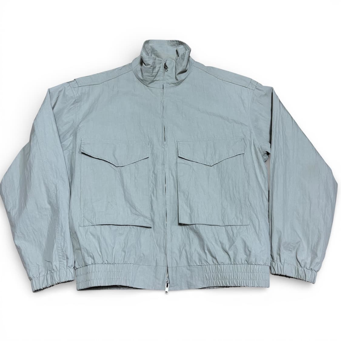 M-L 빈티지 라이트그레이 투웨이 우븐자켓 상품이미지1