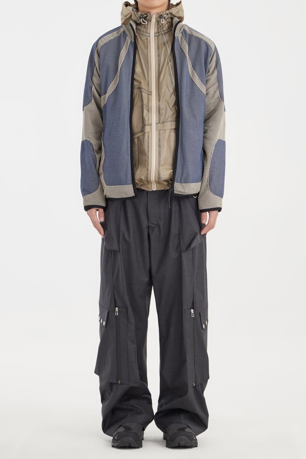 [L] JLAL 리퀴드 트랙탑 블루 그레이 상품이미지1