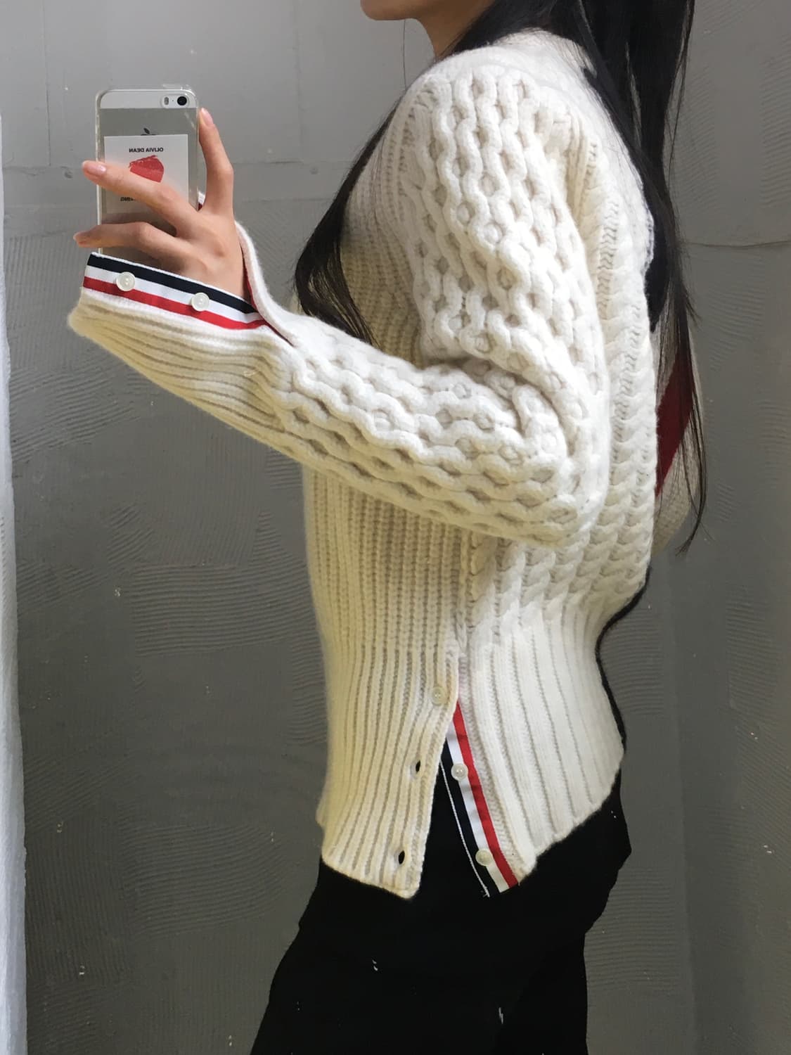 Thom Browne 톰브라운 아란 케이블 아이보리 울 니트 상품이미지1