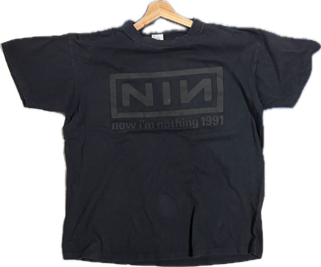90s Nine inch nails now i’m nothing 티셔츠 상품이미지1