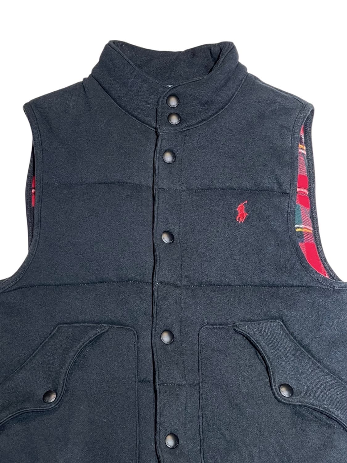 폴로 안감 체크 베스트 상품이미지2