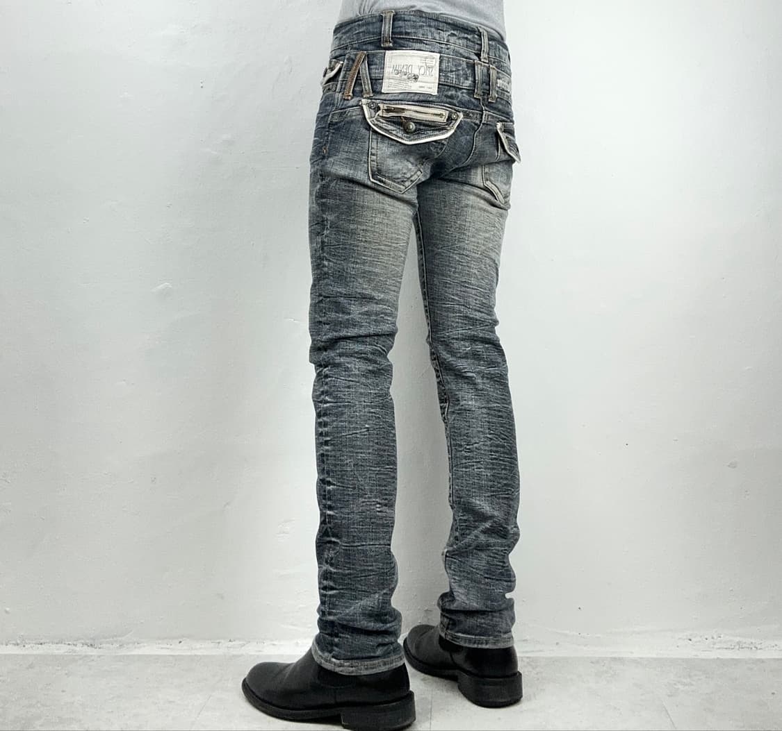 Spicy Denim Bleach Washed Distressed Sli 상품이미지1