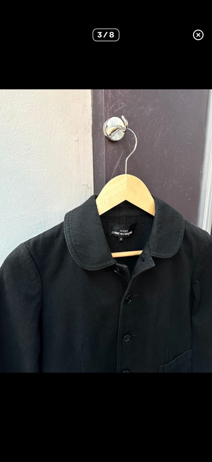 꼼데가르송 트리콧 03AW 블랙 자켓  상품이미지3