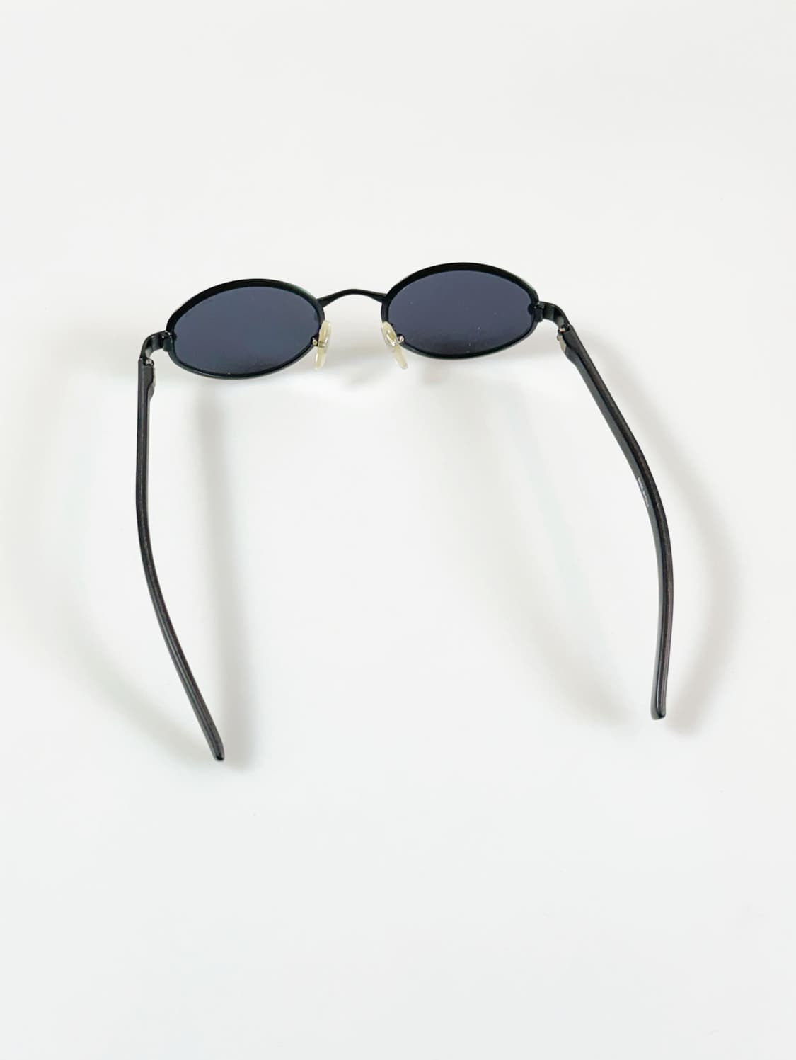 90s LOUIS SaSA 블랙 슬림 오벌 메탈 빈티지 선글라스 상품이미지5