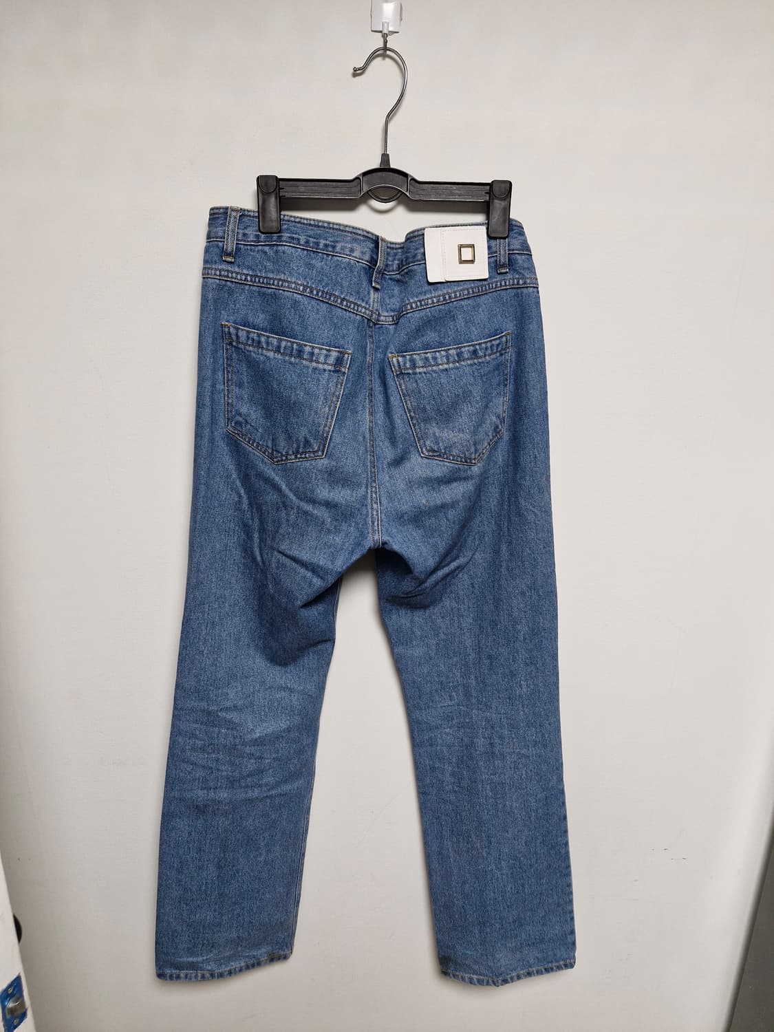 우영미 롱 스트레이트 데님 연청 46(30) 상품이미지4