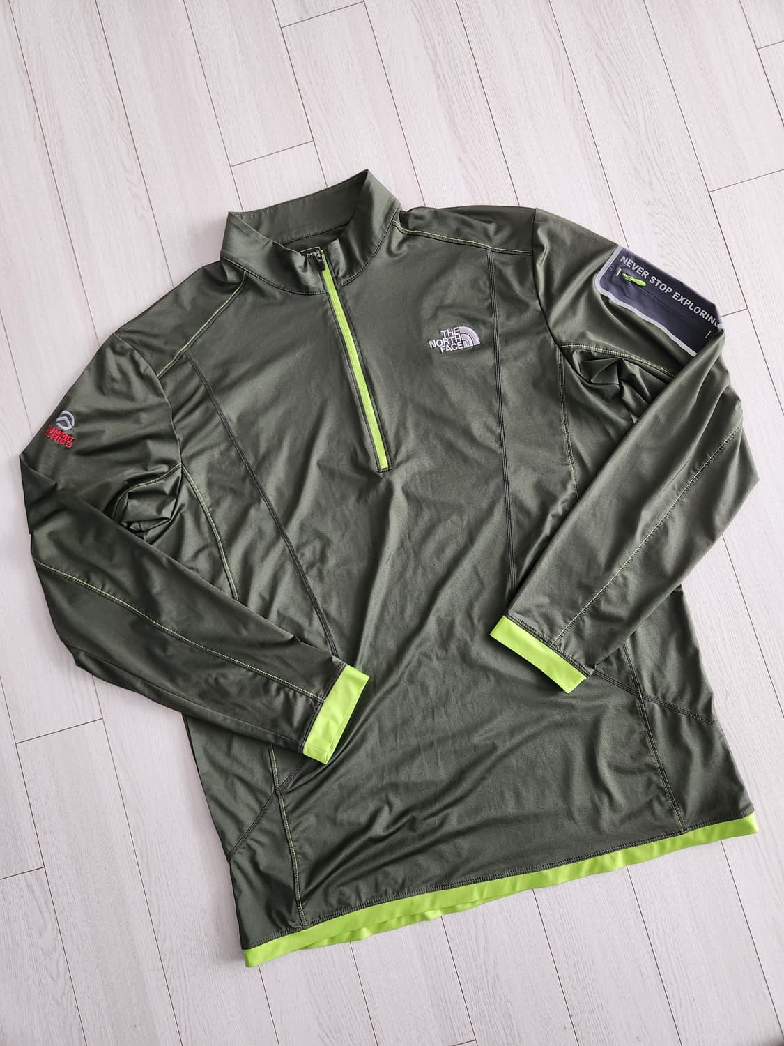 새상품급)노스페이스 하이퍼 테크 아노락 하프집업 기능성 긴팔티 xl 상품이미지1