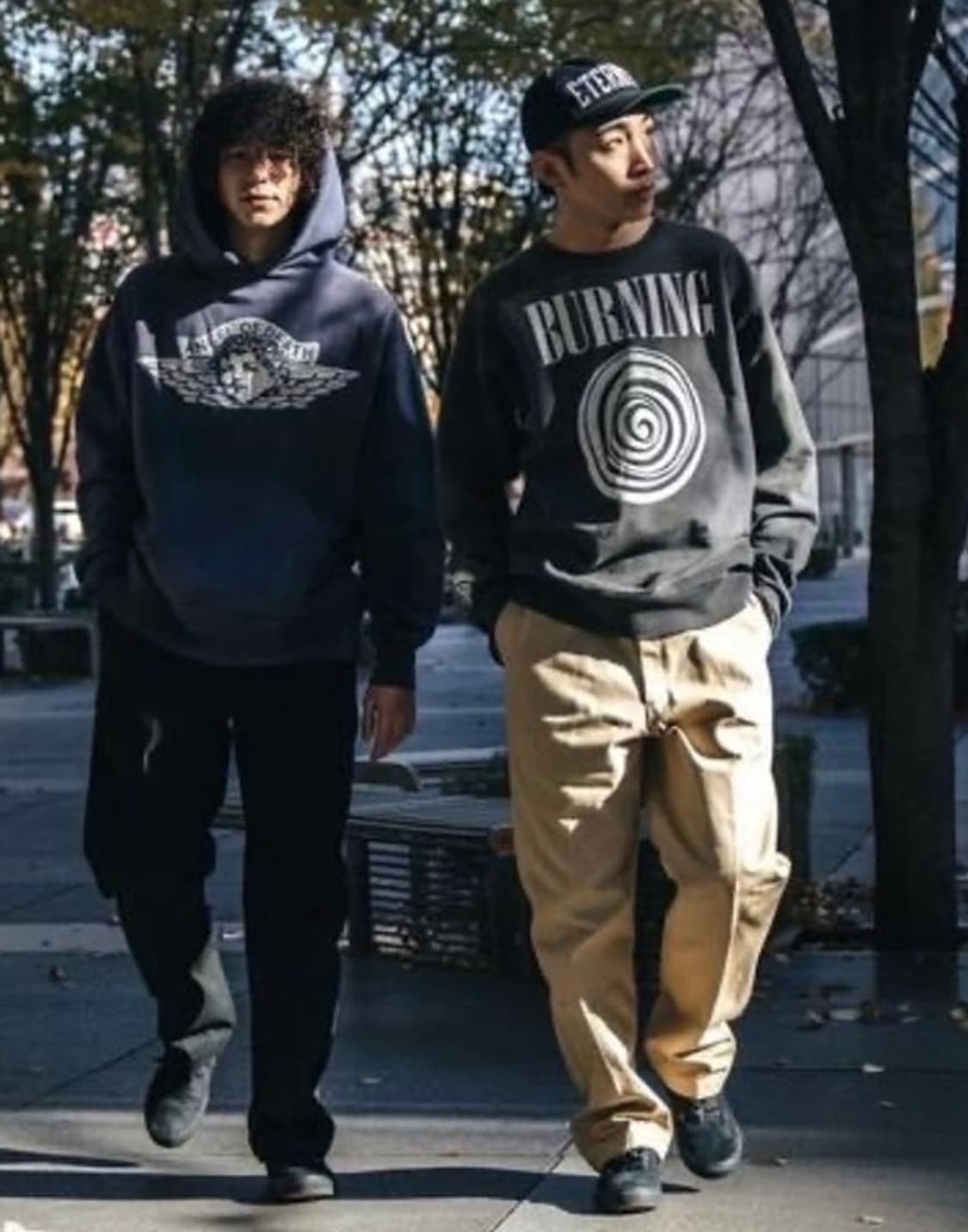 세인트미카엘 와이드 워크팬츠 블랙 상품이미지1