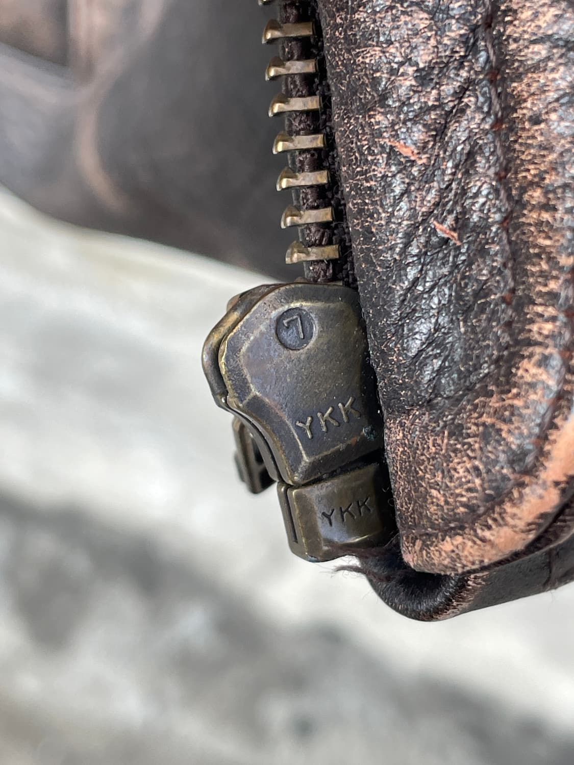 90s Eddie Bauer Distressed Leather Jk 상품이미지6