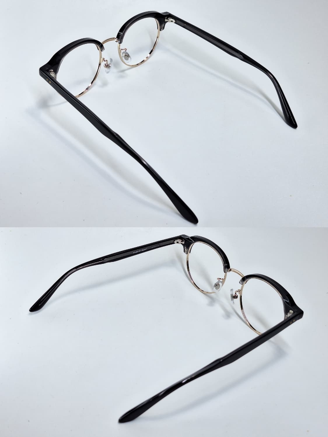 일제 블랙 골드 하금테 안경테 48mm 일본 수입 패션 아이웨어 클래식  상품이미지9