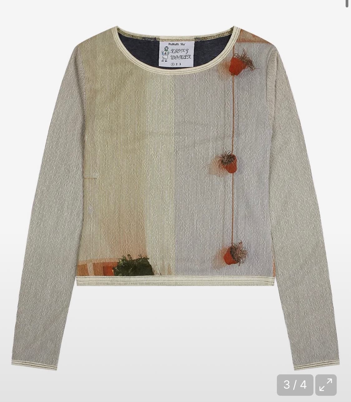 루나키후 서큘런트 프린트 롱슬리브 상품이미지2