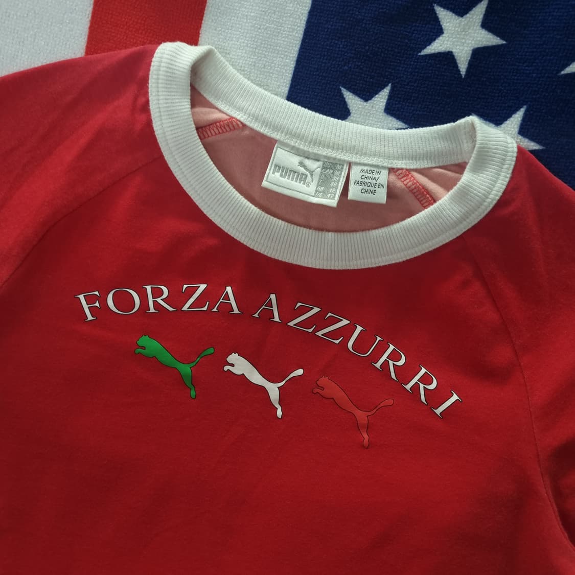 PUMA 푸마 Forza Azzurri 이태리 링거 티셔츠 상품이미지2