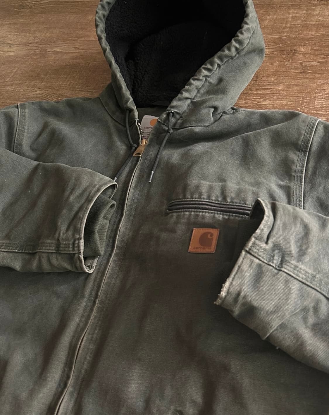 칼하트 시에라 자켓 모스 그린 상품이미지2