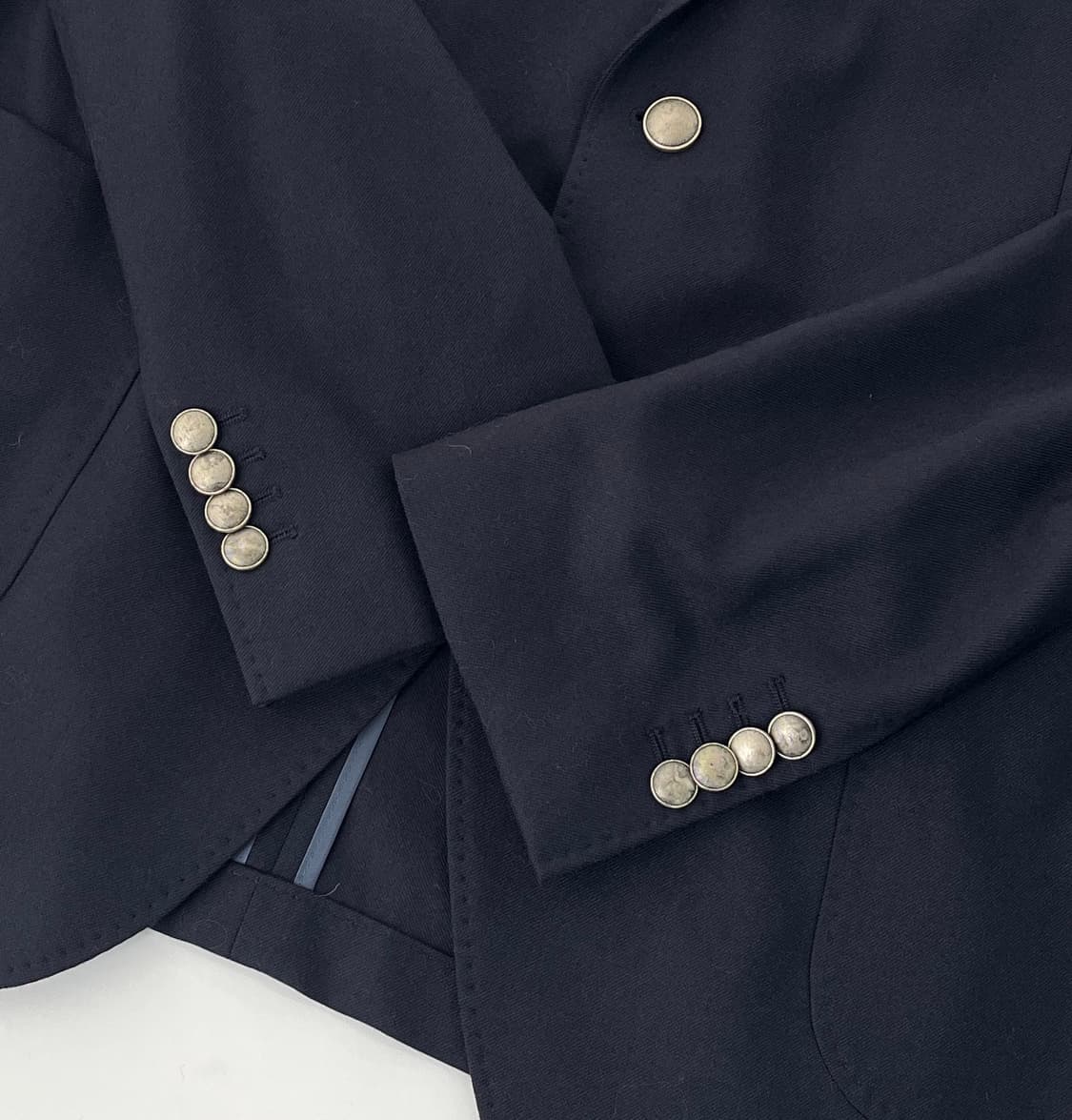 마시모두띠 피크드 라펠 은장 블레이져 자켓 상품이미지2