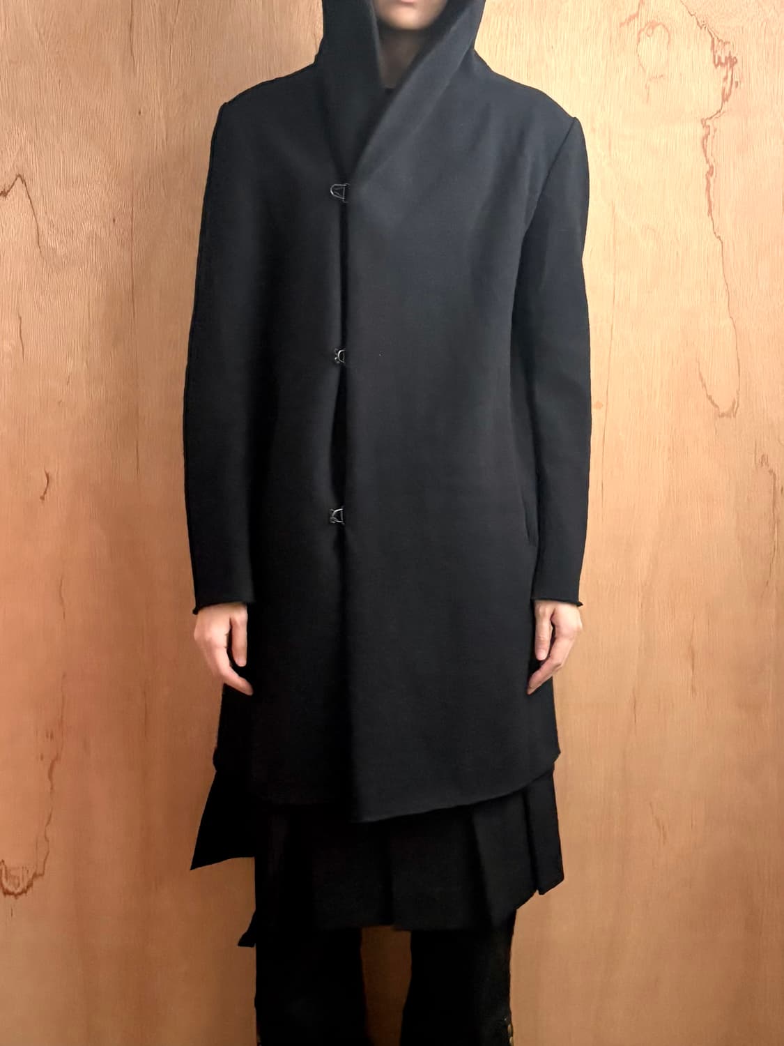 카즈유키쿠마가이 후크 더블레이어 코트 상품이미지2