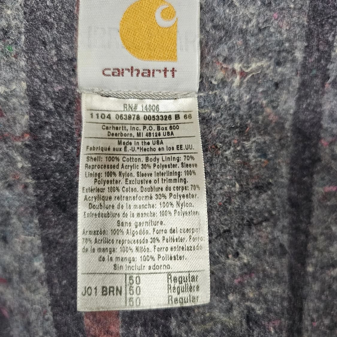 칼하트 J01 디트로이트 자켓 브라운 상품이미지7