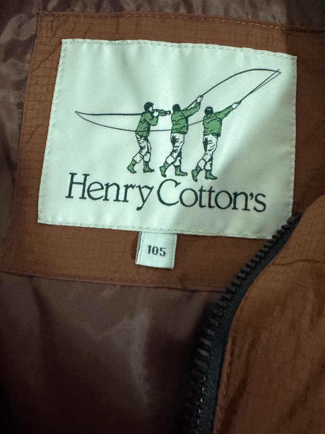 헨리코튼 구스다운 경량 패딩 점퍼 M ~ L 주황 상품이미지3