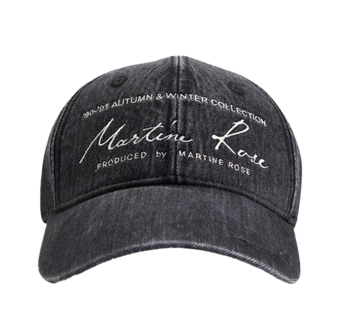 마틴로즈 시그니처 워시드 블랙 볼캡 상품이미지1