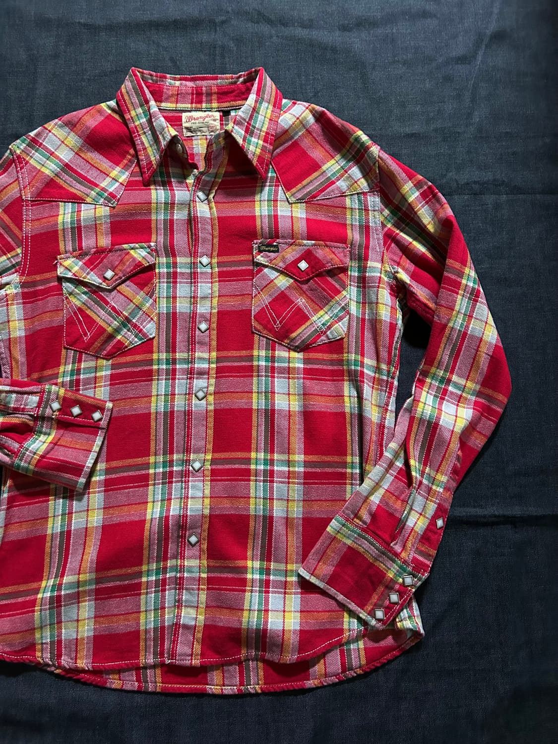 랭글러 웨스턴 플란넬 체크 셔츠 상품이미지2