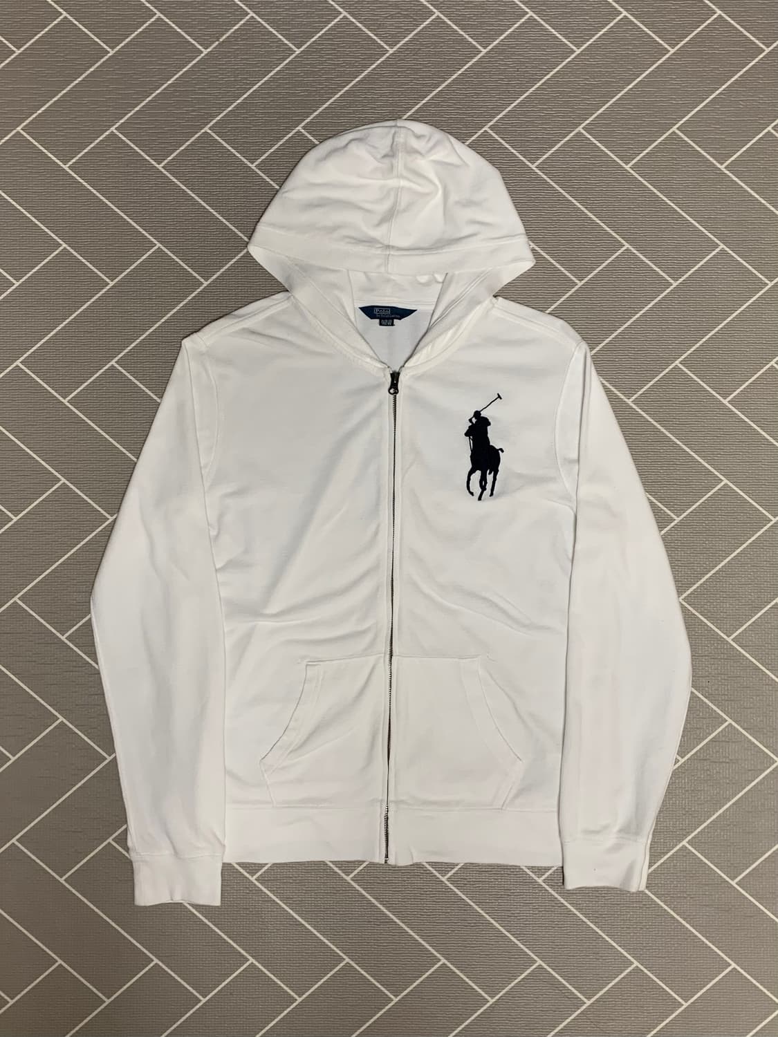 폴로 빅포니 후드집업 화이트 상품이미지1