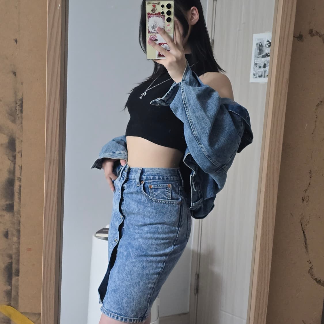 [상태A급] 리바이스 프리미엄 MOM SKIRT (25인치) 상품이미지3