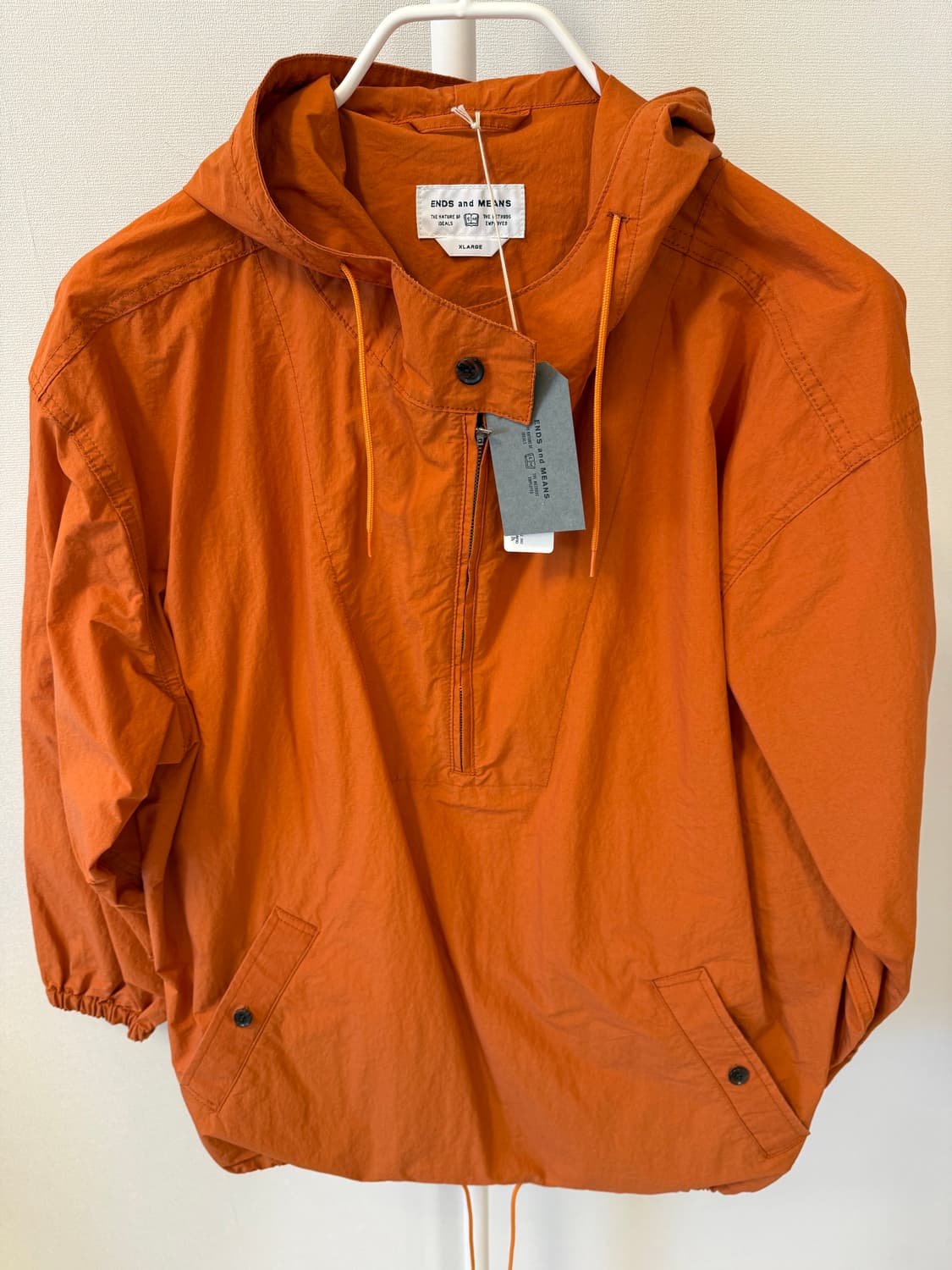 엔드앤드민즈 아노락 자켓 오렌지 XL 새상품 상품이미지3