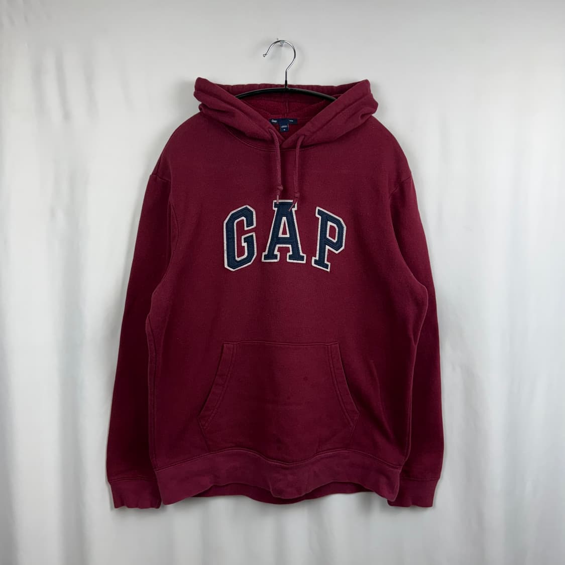 (M) GAP 로고 후드 티 버건디 상품이미지2