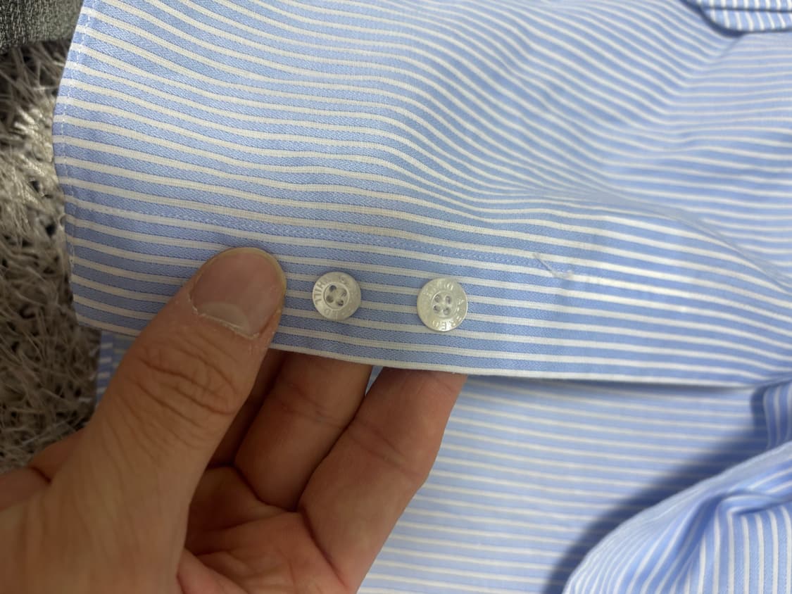 일제 DUNHILL 스트라이프셔츠 사이즈 105-110 상품이미지6