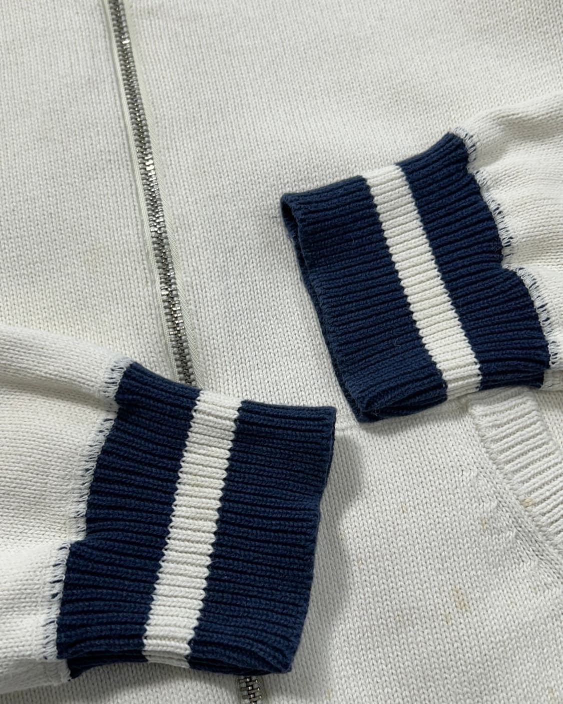 폴로 랄프로렌 진스 넥 로고 니트 집업 상품이미지5