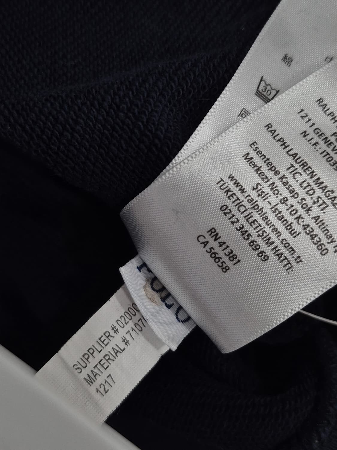 폴로랄프로렌 네이비 마티니베어 맨투맨(S) 상품이미지7