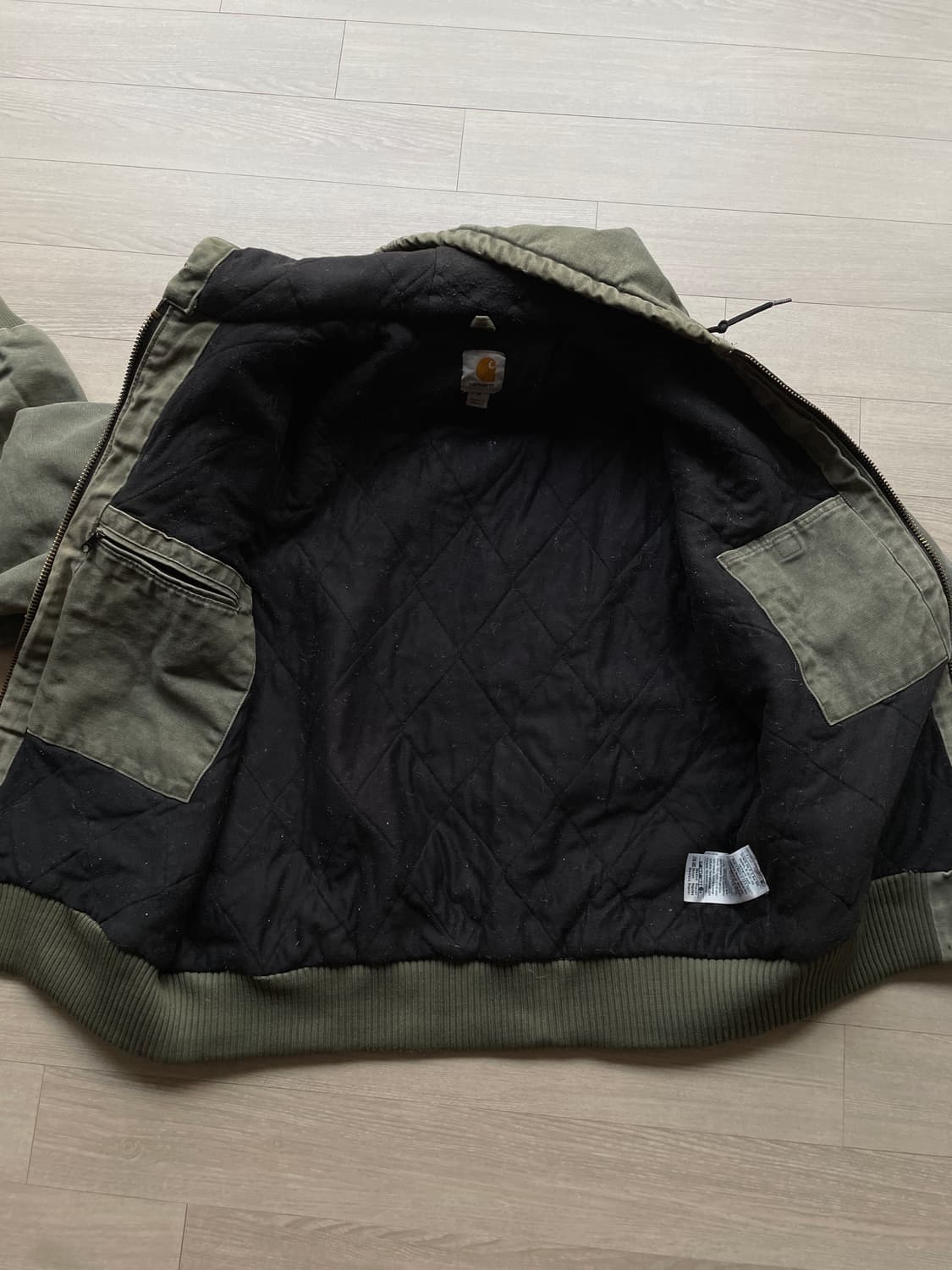 칼하트 j130 ARG 아미그린 액티브 샌드스톤 carhartt 빈티지 상품이미지6