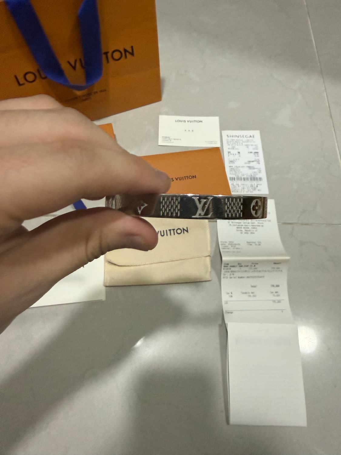 [당일출고,풀박스] 루이비통 다미에 뱅글 팔찌 상품이미지3