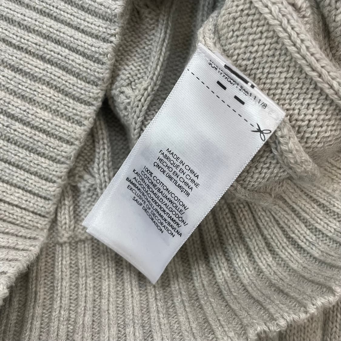 폴로 랄프로렌 포니 로고 케이블 니트 그레이 상품이미지5