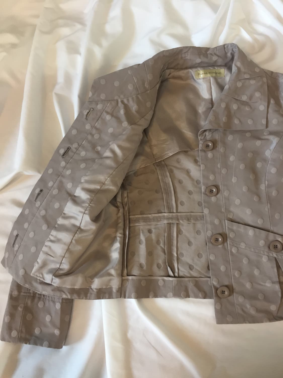 YUMA KOSHINO 도트 버튼 자켓 상품이미지7
