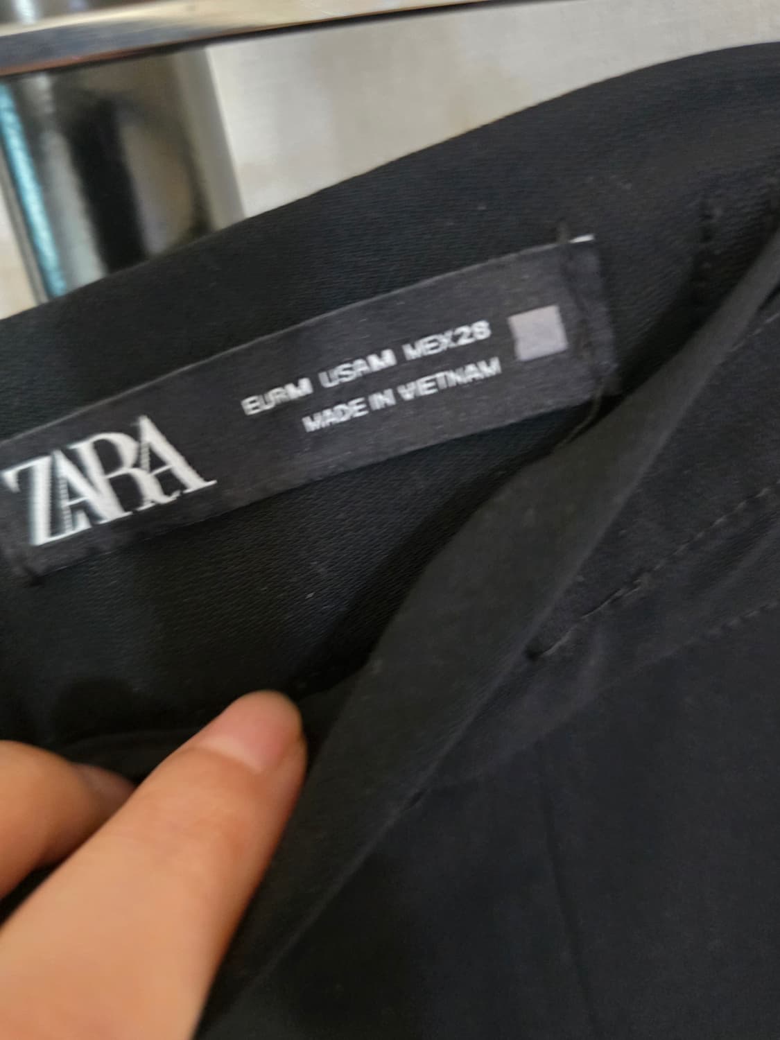 자라 여성 밑단주름 와이드팬츠 M (MEX28) 상품이미지6