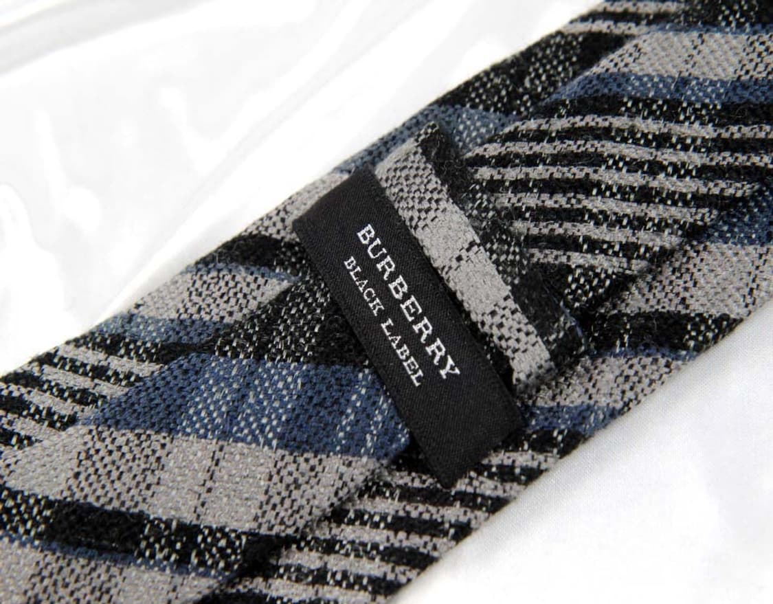 버버리 8.3cm A+등급 울 니트 블랙라벨 남자 명품 넥타이 상품이미지3