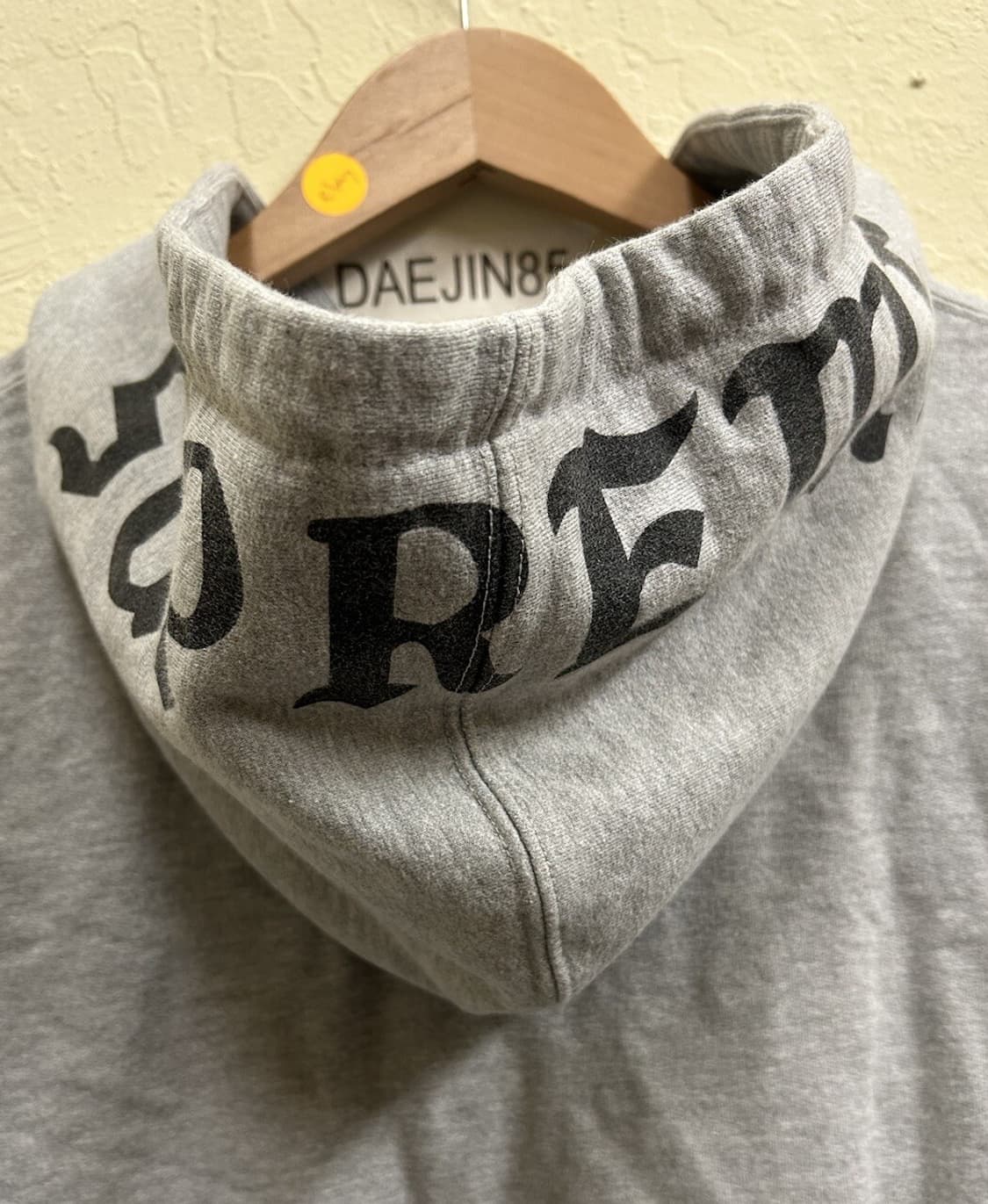 16FW 슈프림 올드 잉글리시 후드 로고 후드집업 헤더 그레이 상품이미지6