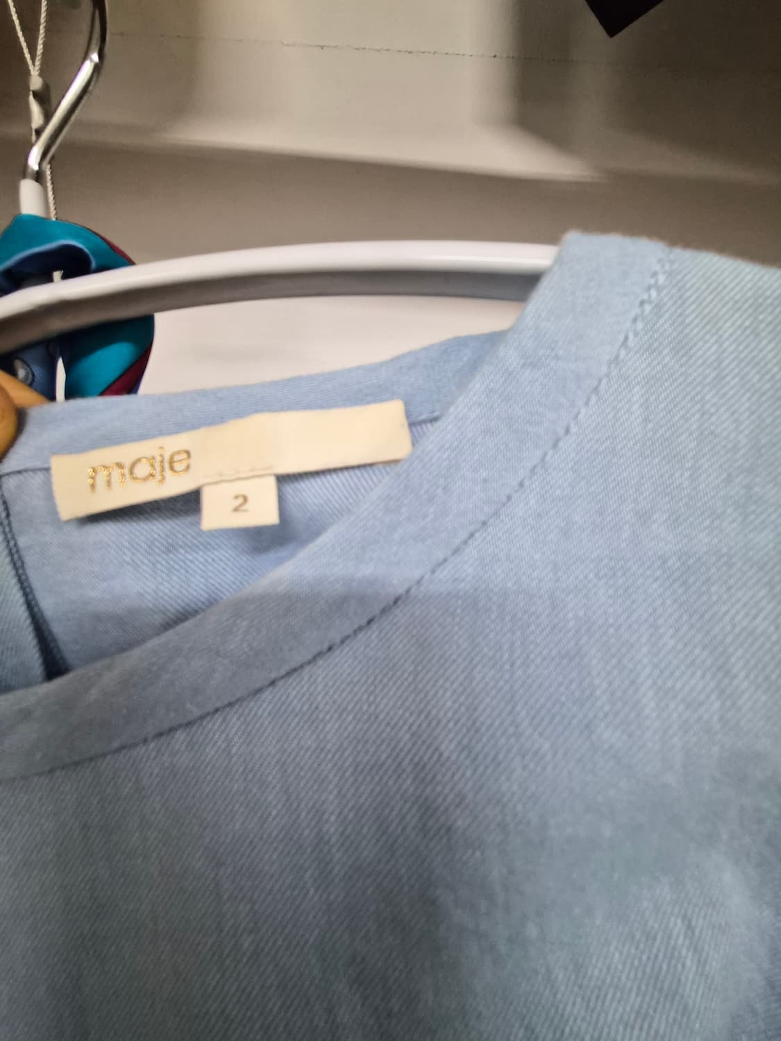 마쥬 루즈핏 셔츠블라우스. 산드로  레이온 슬랙스 상품이미지3