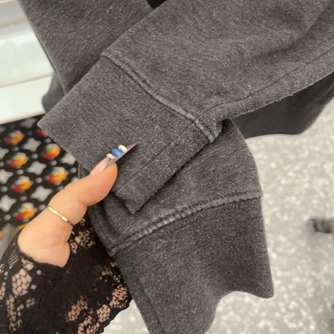 스투시 올드스쿨 빈티지 딥그린 빅로고 약기모 맨투맨 95 C07624 상품이미지7