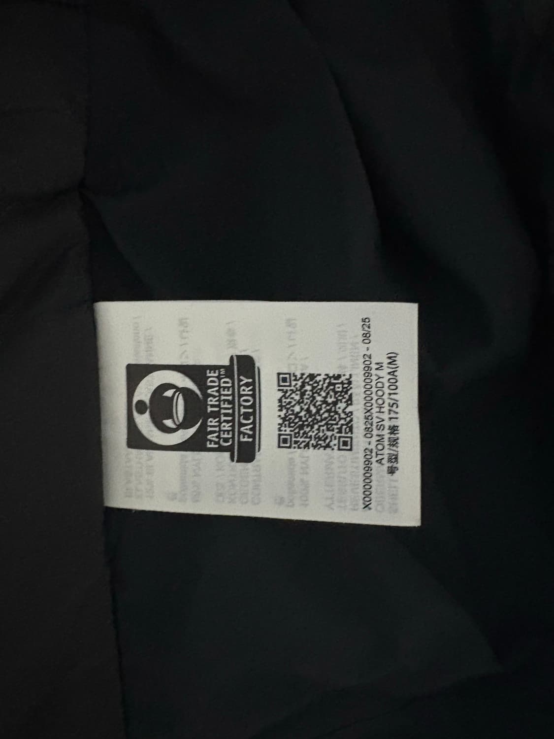 아크테릭스 아톰 SV 후디 블랙 M 상품이미지5