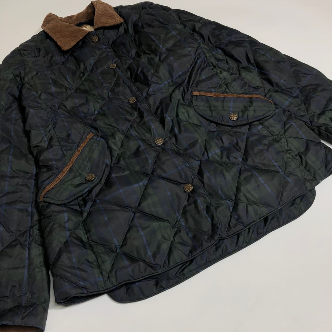 Merc 머크런던 타탄체크 퀄팅 점퍼 s 상품이미지4