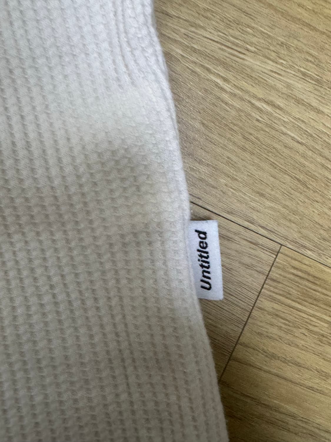 언타이틀드 아이딜 와플 롱슬리브 오프 화이트 상품이미지6