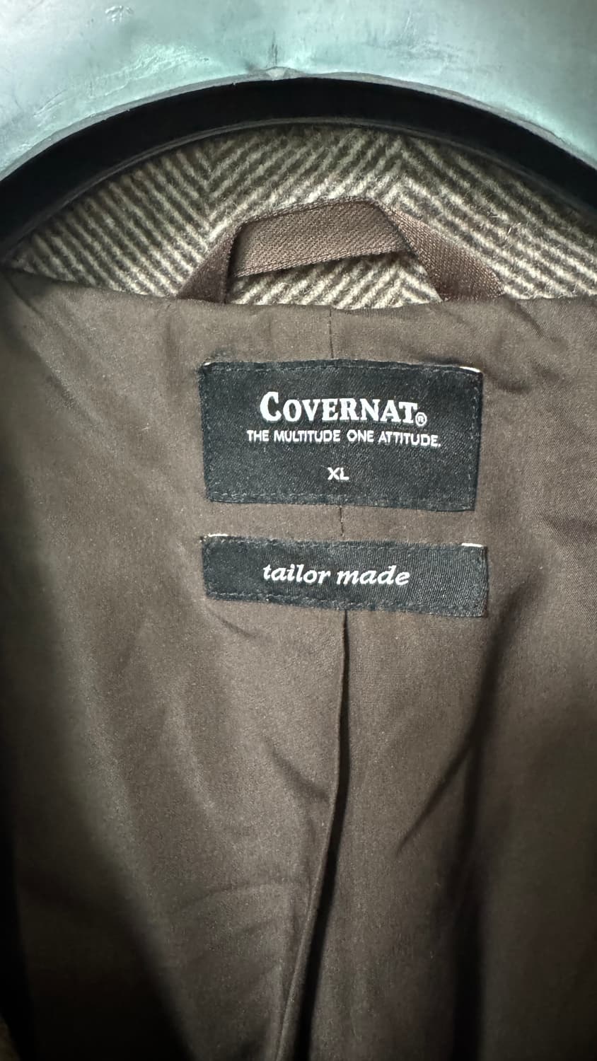 Covernat 헤링본 롱코트 XL(남자) 상품이미지4