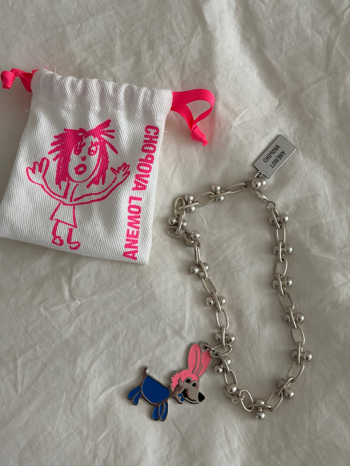 Chopova Lowena 강아지 펜던트 목걸이 상품이미지1