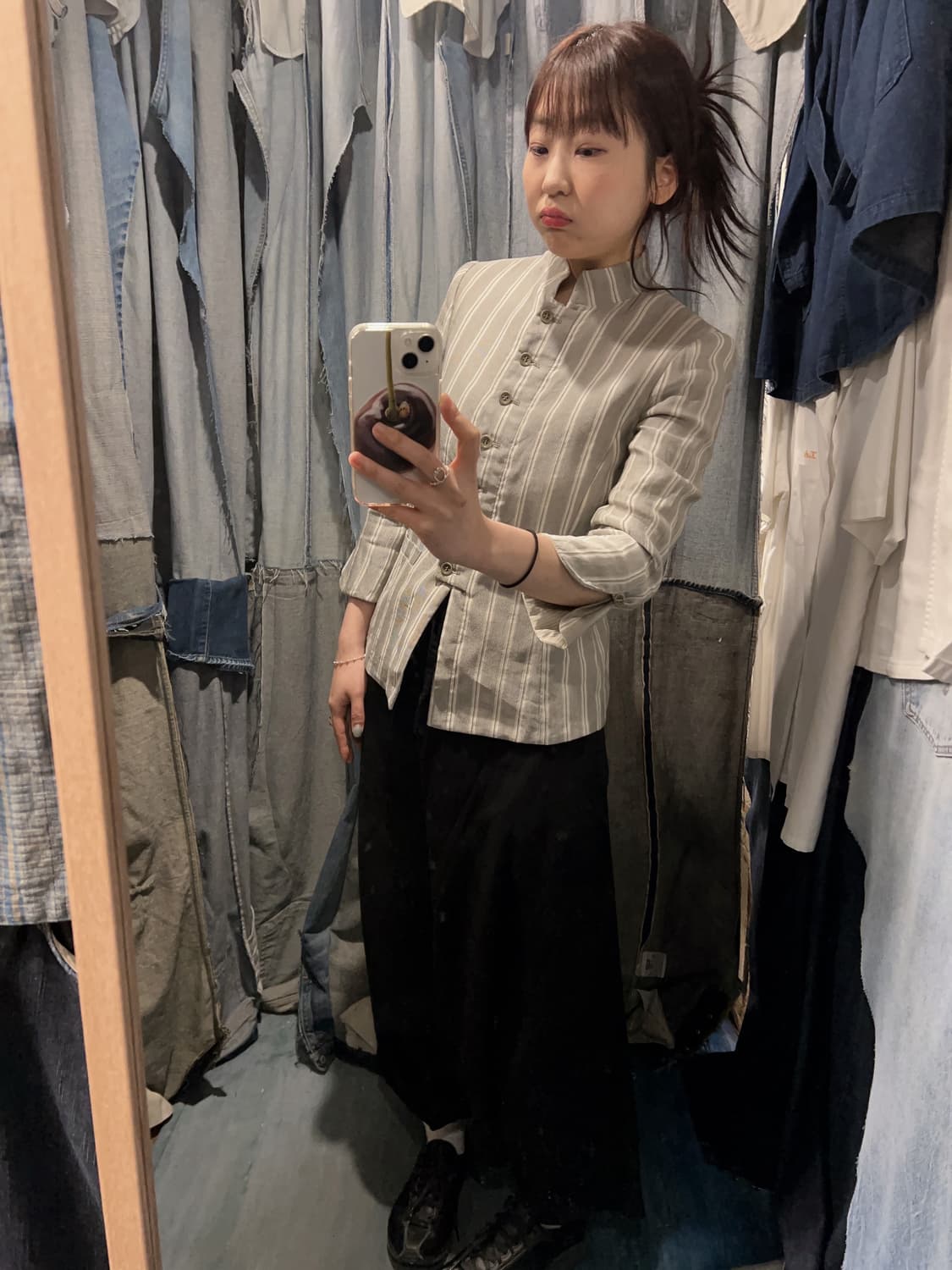 44-55 ) ARMANI Pebble Stripe Jacket 상품이미지3