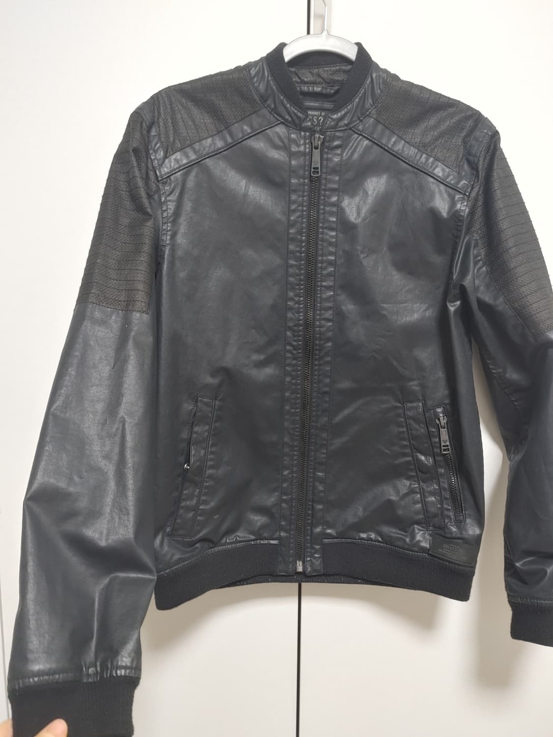 GUESS  게스 항공자켓형  레더 자켓-M사이즈 상품이미지3