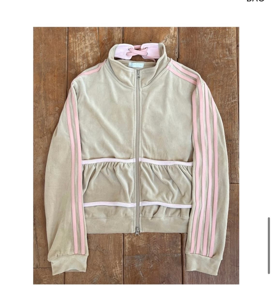 오스하이 Neck Corset Jersey Zip Up-BabyMoka 상품이미지2